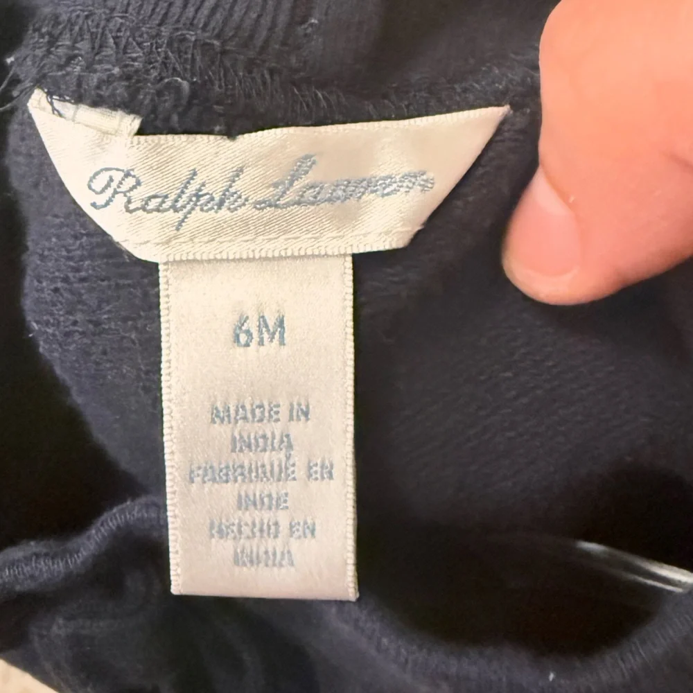 Ralph Lauren Navy Kids Sweatpants size 6M